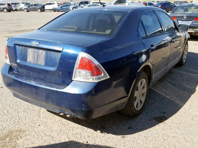 3FAHP06Z97R225781 - 2007 FORD FUSION S BLUE photo 4