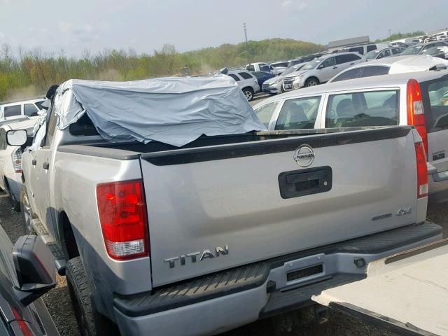 1N6BA0EJ8DN305209 - 2013 NISSAN TITAN S SILVER photo 3