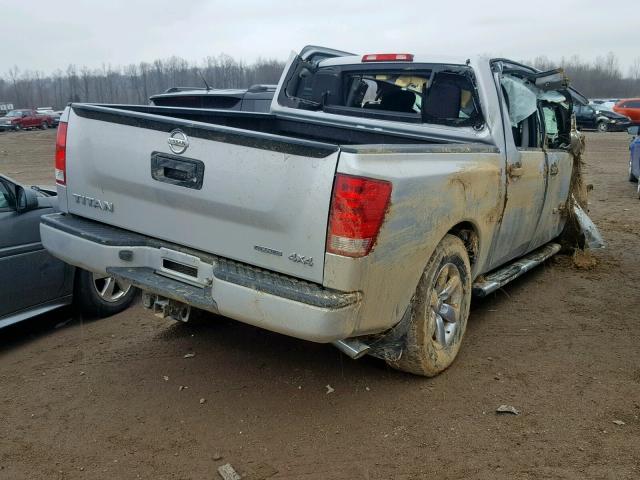 1N6BA0EJ8DN305209 - 2013 NISSAN TITAN S SILVER photo 4