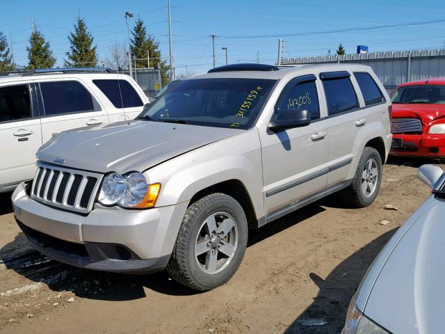 1J8GR48K88C139054 - 2008 JEEP GRAND CHER TAN photo 2