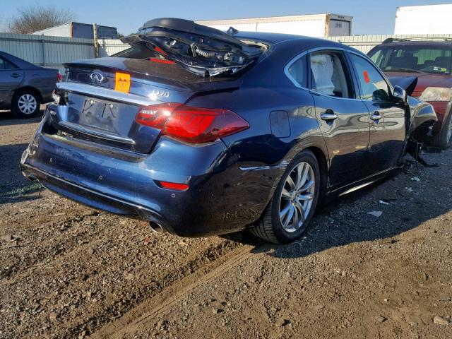 JN1BY1AR0GM270016 - 2016 INFINITI Q70 3.7 BLUE photo 4