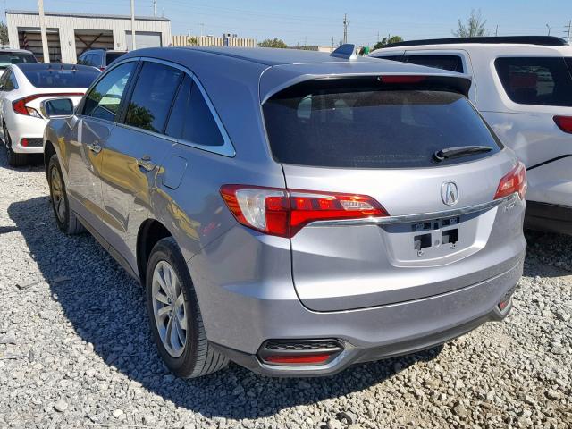 5J8TB3H58GL015543 - 2016 ACURA RDX TECHNO GRAY photo 3