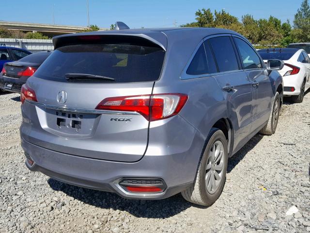 5J8TB3H58GL015543 - 2016 ACURA RDX TECHNO GRAY photo 4