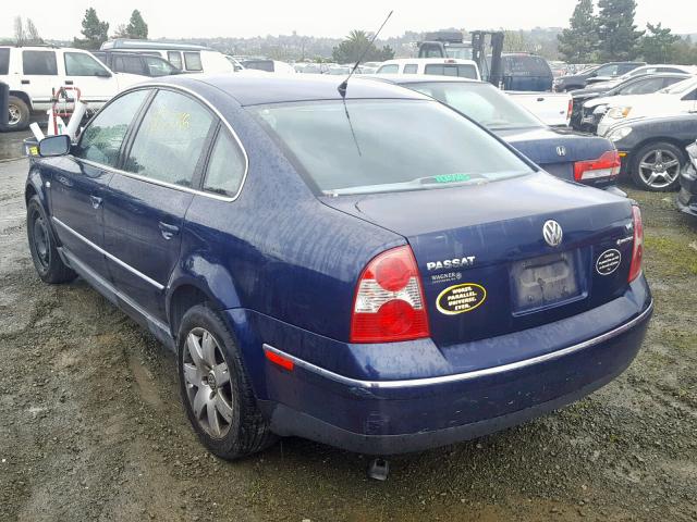 WVWTH63B11E157904 - 2001 VOLKSWAGEN PASSAT GLX 蓝色 照片 3