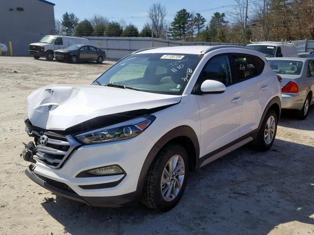 KM8J3CA41JU748342 - 2018 HYUNDAI TUCSON SEL WHITE photo 2