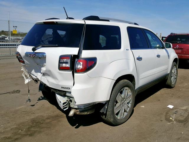 1GKKVSKD9HJ178859 - 2017 GMC ACADIA LIM WHITE photo 4