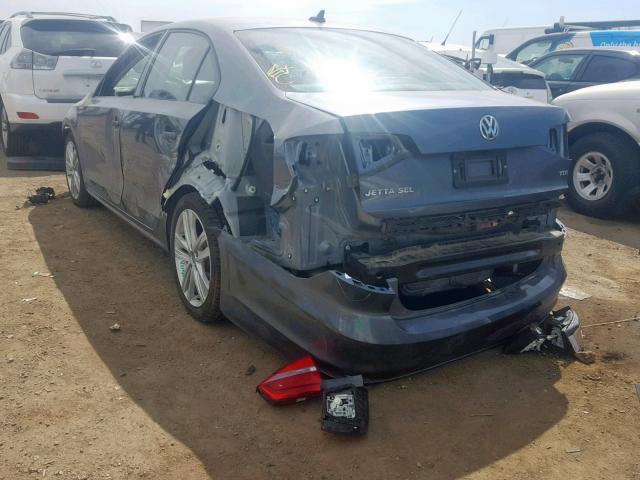 3VWLA7AJXFM228441 - 2015 VOLKSWAGEN JETTA TDI CHARCOAL photo 3