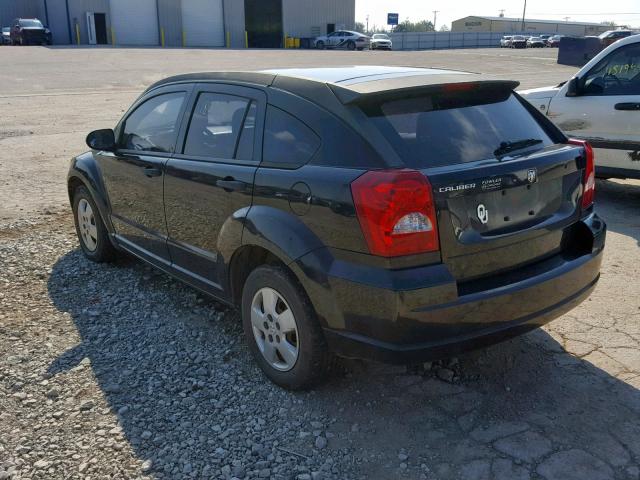 1B3HB28C28D595592 - 2008 DODGE CALIBER BLACK photo 3