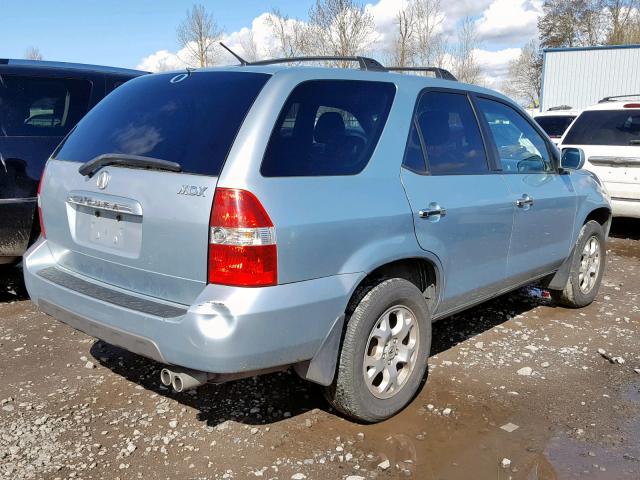 2HNYD18842H534134 - 2002 ACURA MDX TOURIN BLUE photo 4