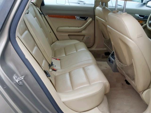 WAUDG74F55N069696 - 2005 AUDI A6 3.2 QUA BEIGE photo 6