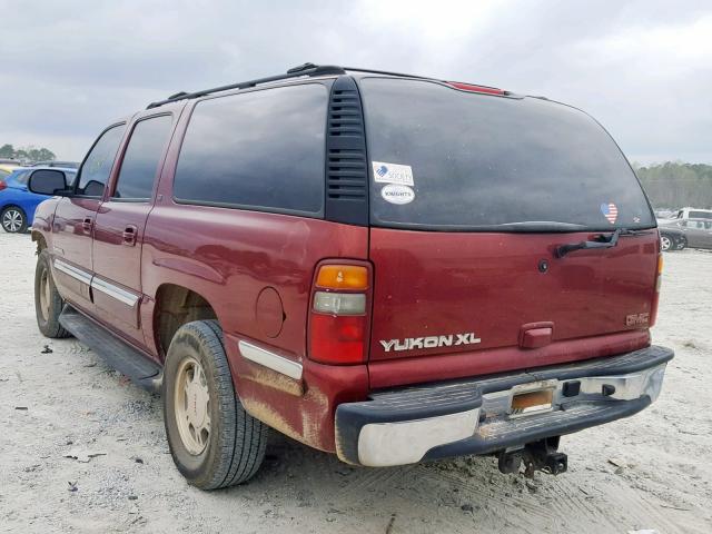 1GKEC16Z02J182731 - 2002 GMC YUKON XL C MAROON photo 3