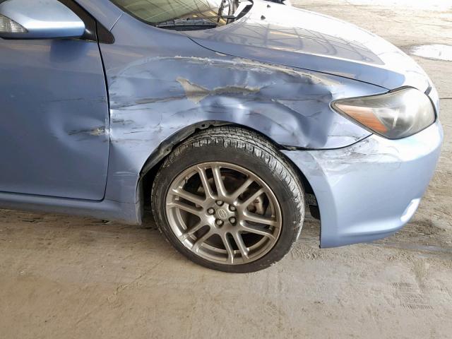 JTKDE167390279110 - 2009 TOYOTA SCION TC BLUE photo 9
