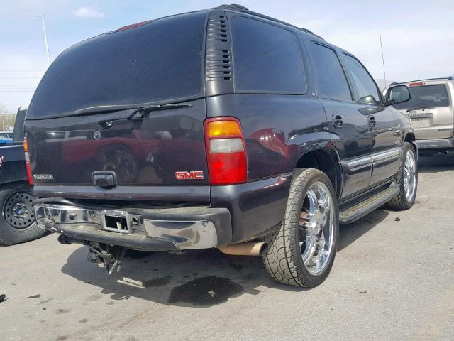 1GKEC13T53R211059 - 2003 GMC YUKON BLACK photo 4