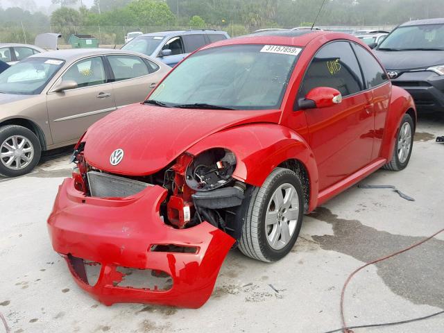3VWRW31C17M513486 - 2007 VOLKSWAGEN NEW BEETLE წითელი ფოტო 2