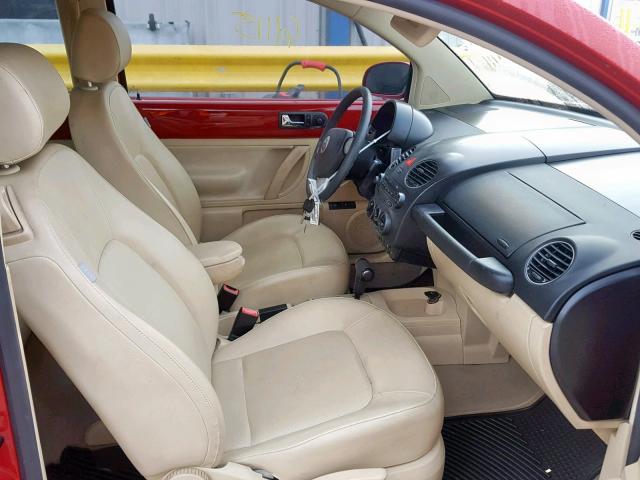 3VWRW31C17M513486 - 2007 VOLKSWAGEN NEW BEETLE წითელი ფოტო 5