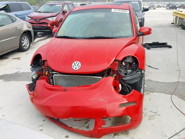 3VWRW31C17M513486 - 2007 VOLKSWAGEN NEW BEETLE წითელი ფოტო 9