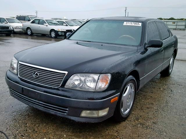 JT8BH28F9Y0168137 - 2000 LEXUS LS 400 BLACK photo 2