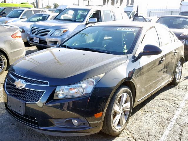 1G1P75SZ9E7118218 - 2014 CHEVROLET CRUZE BLACK photo 2