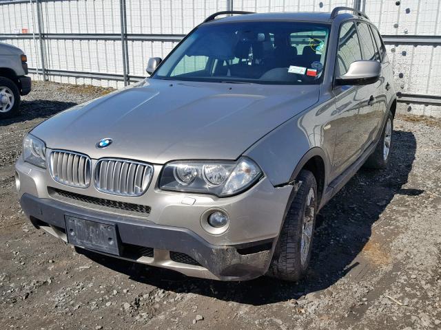 WBXPC9C47AWJ36605 - 2010 BMW X3 XDRIVE3 GOLD photo 2