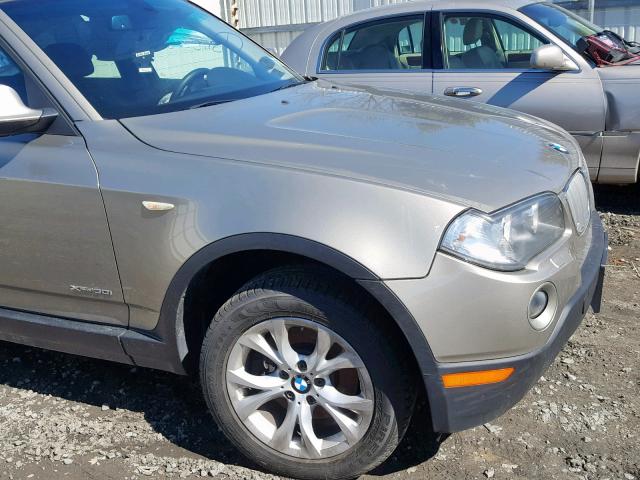 WBXPC9C47AWJ36605 - 2010 BMW X3 XDRIVE3 GOLD photo 9