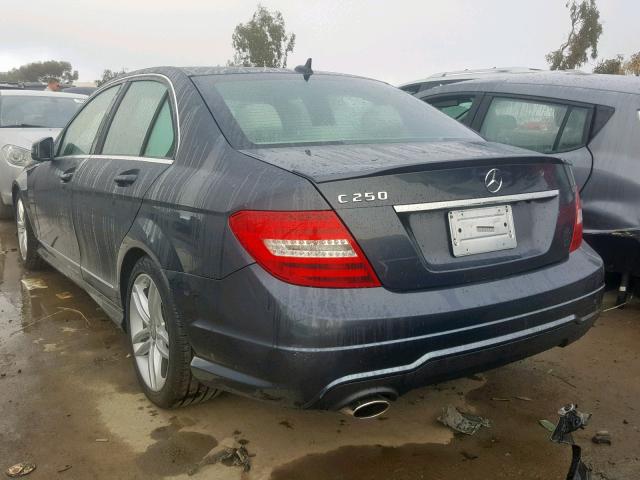 WDDGF4HB8DR245212 - 2013 MERCEDES-BENZ C 250 GRAY photo 3