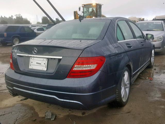 WDDGF4HB8DR245212 - 2013 MERCEDES-BENZ C 250 GRAY photo 4