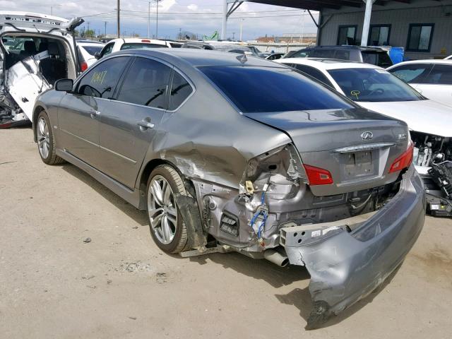 JNKAY01E38M604670 - 2008 INFINITI M35 BASE GRAY photo 3