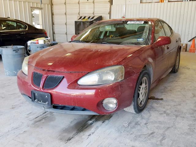 2G2WP522441146465 - 2004 PONTIAC GRAND PRIX RED photo 2