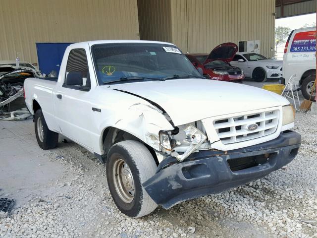 1FTYR10D93PB72444 - 2003 FORD RANGER WHITE photo 1