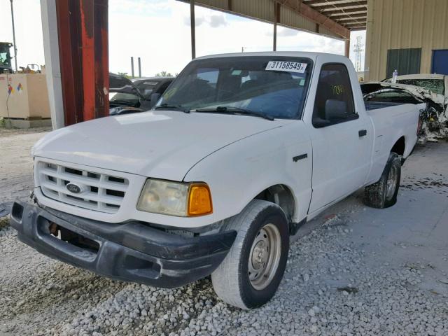 1FTYR10D93PB72444 - 2003 FORD RANGER WHITE photo 2