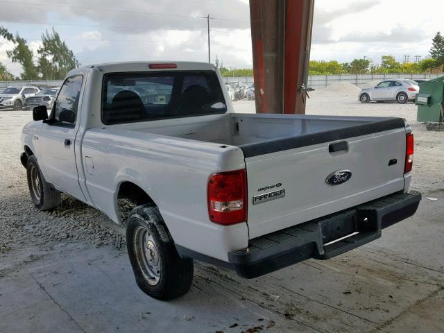 1FTYR10D93PB72444 - 2003 FORD RANGER WHITE photo 3