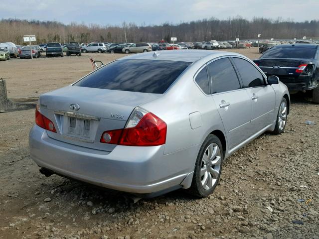 JNKAY01F27M452498 - 2007 INFINITI M35 BASE SILVER photo 4