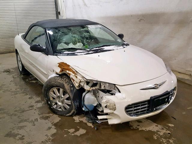 1C3EL75T33N508192 - 2003 CHRYSLER SEBRING GT WHITE photo 1