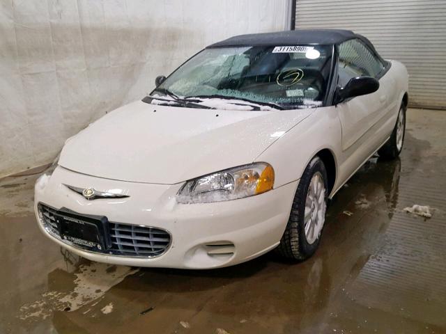 1C3EL75T33N508192 - 2003 CHRYSLER SEBRING GT WHITE photo 2