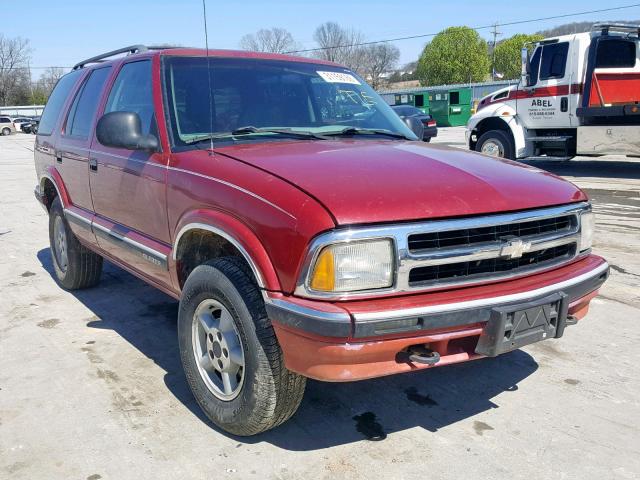 1GNDT13W7S2141614 - 1995 CHEVROLET BLAZER BURGUNDY photo 1