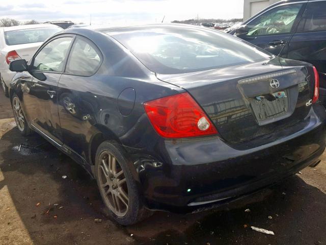JTKDE167760143249 - 2006 TOYOTA SCION TC BLACK photo 3