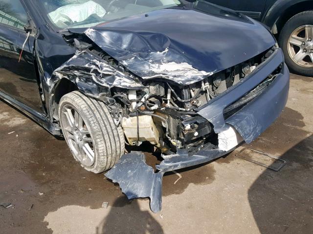 JTKDE167760143249 - 2006 TOYOTA SCION TC BLACK photo 9