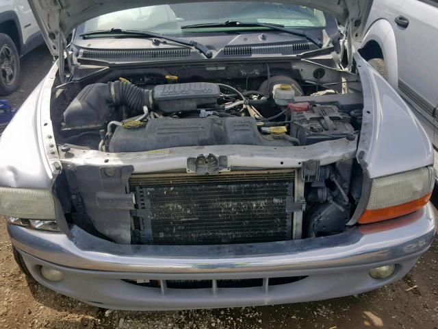 1D7HG48N74S664947 - 2004 DODGE DAKOTA QUA SILVER photo 7