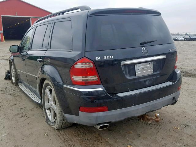 4JGBF25E99A498032 - 2009 MERCEDES-BENZ GL BLACK photo 3