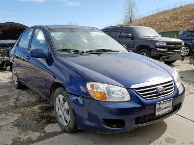 KNAFE121875436015 - 2007 KIA SPECTRA EX BLUE photo 1