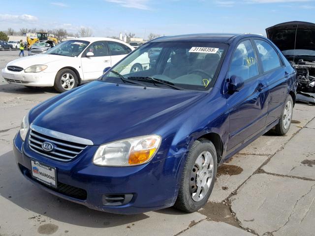 KNAFE121875436015 - 2007 KIA SPECTRA EX BLUE photo 2