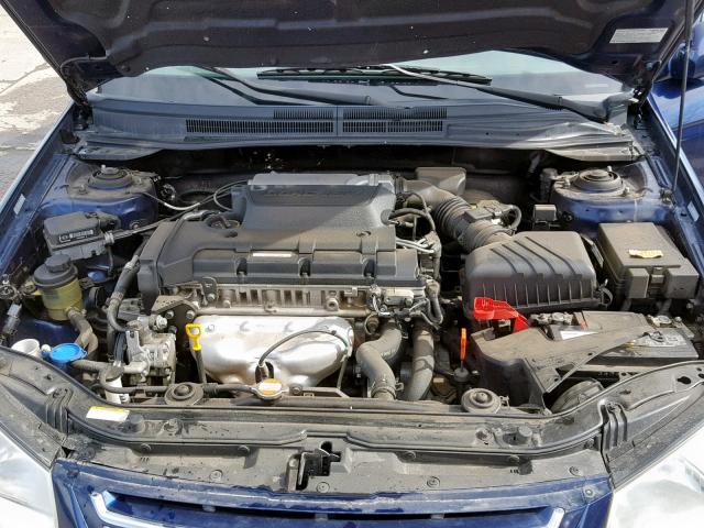 KNAFE121875436015 - 2007 KIA SPECTRA EX BLUE photo 7