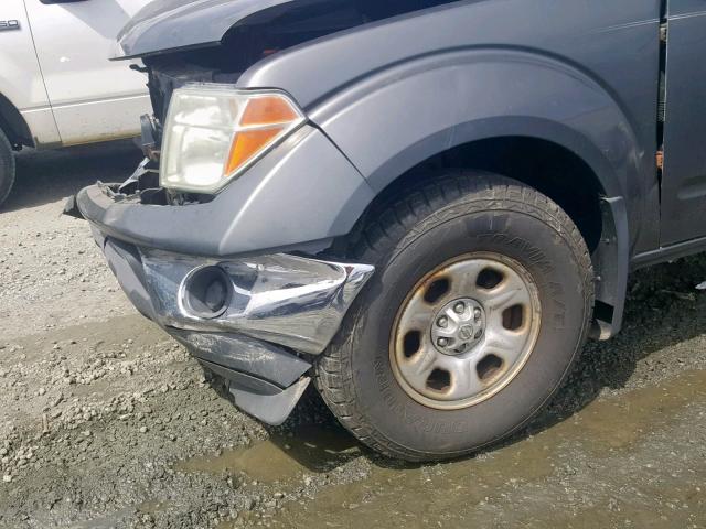 1N6AD06WX5C425958 - 2005 NISSAN FRONTIER K GRAY photo 9