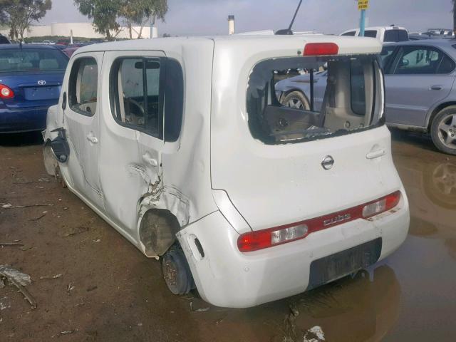 JN8AZ28R09T124584 - 2009 NISSAN CUBE BASE WHITE photo 3