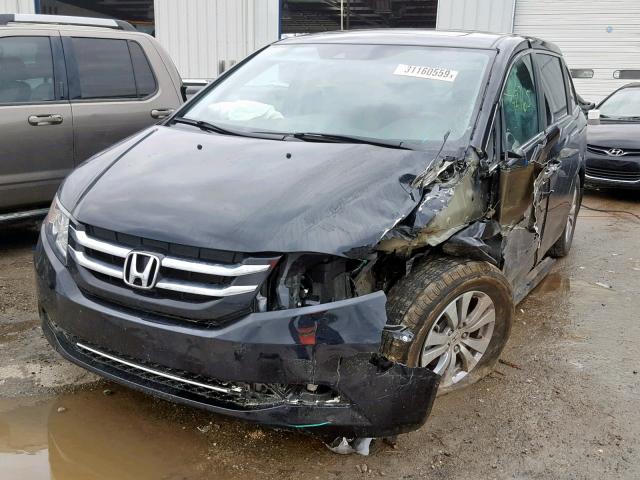 5FNRL5H63GB150488 - 2016 HONDA ODYSSEY EX BLACK photo 2