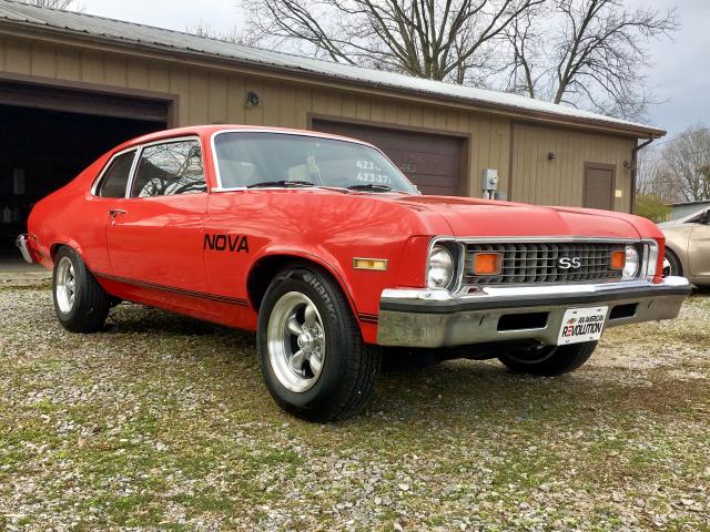 1X27F3W139357 - 1973 CHEVROLET NOVA RED photo 1