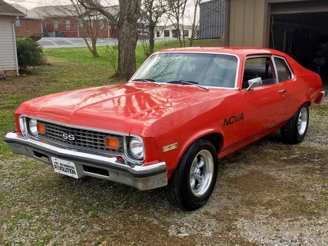 1X27F3W139357 - 1973 CHEVROLET NOVA RED photo 2