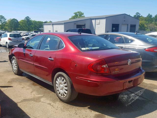 2G4WC582371226953 - 2007 BUICK LACROSSE C MAROON photo 3