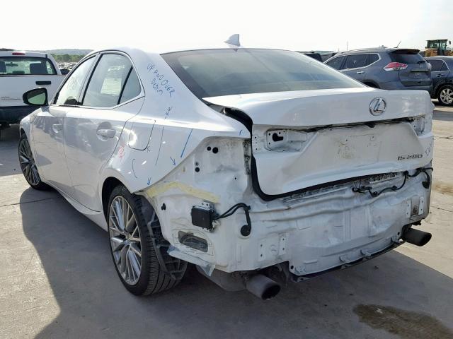 JTHBF1D2XE5035145 - 2014 LEXUS IS 250 WHITE photo 3