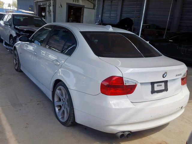 WBAVB33576KS38270 - 2006 BMW 330 I WHITE photo 3